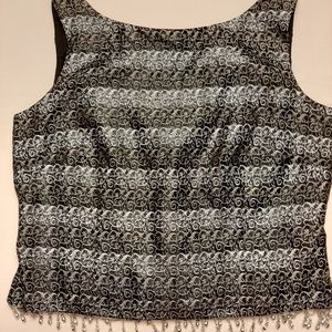 Cachet Black/Silver Beaded Tank